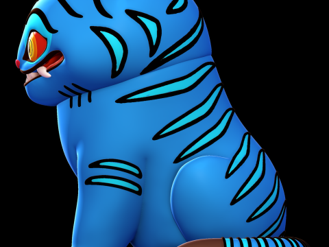 Derpy Tiger - KPop Demon Hunters 3D Print Model