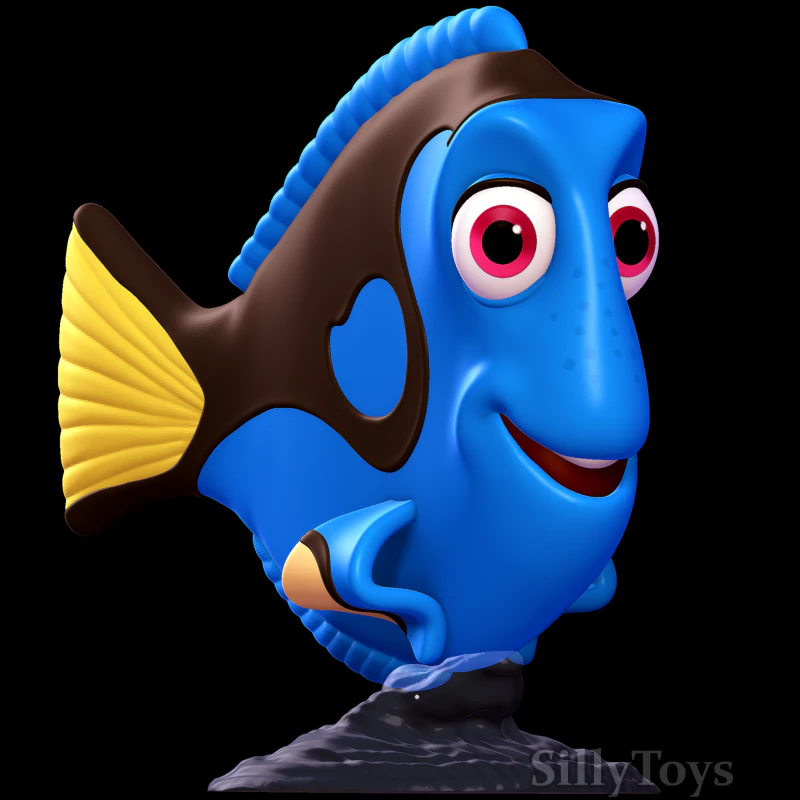 Dory - Finding Nemo 3D Print Model .c4d .max .obj .3ds .fbx .stl .blend 