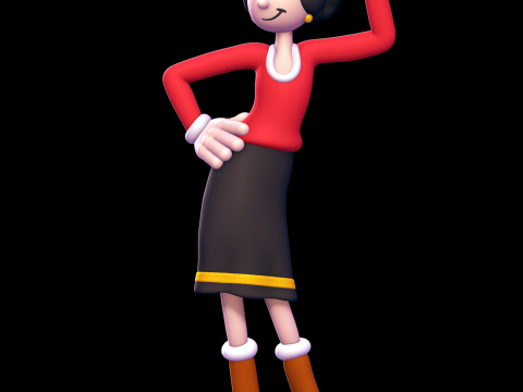 Minyak Zaitun - Popeye Model Cetak 3D