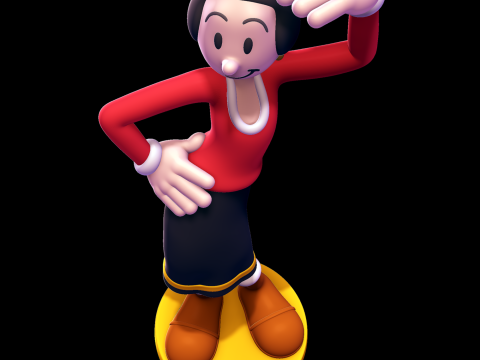 橄榄油 - 大力水手 3D 打印模型