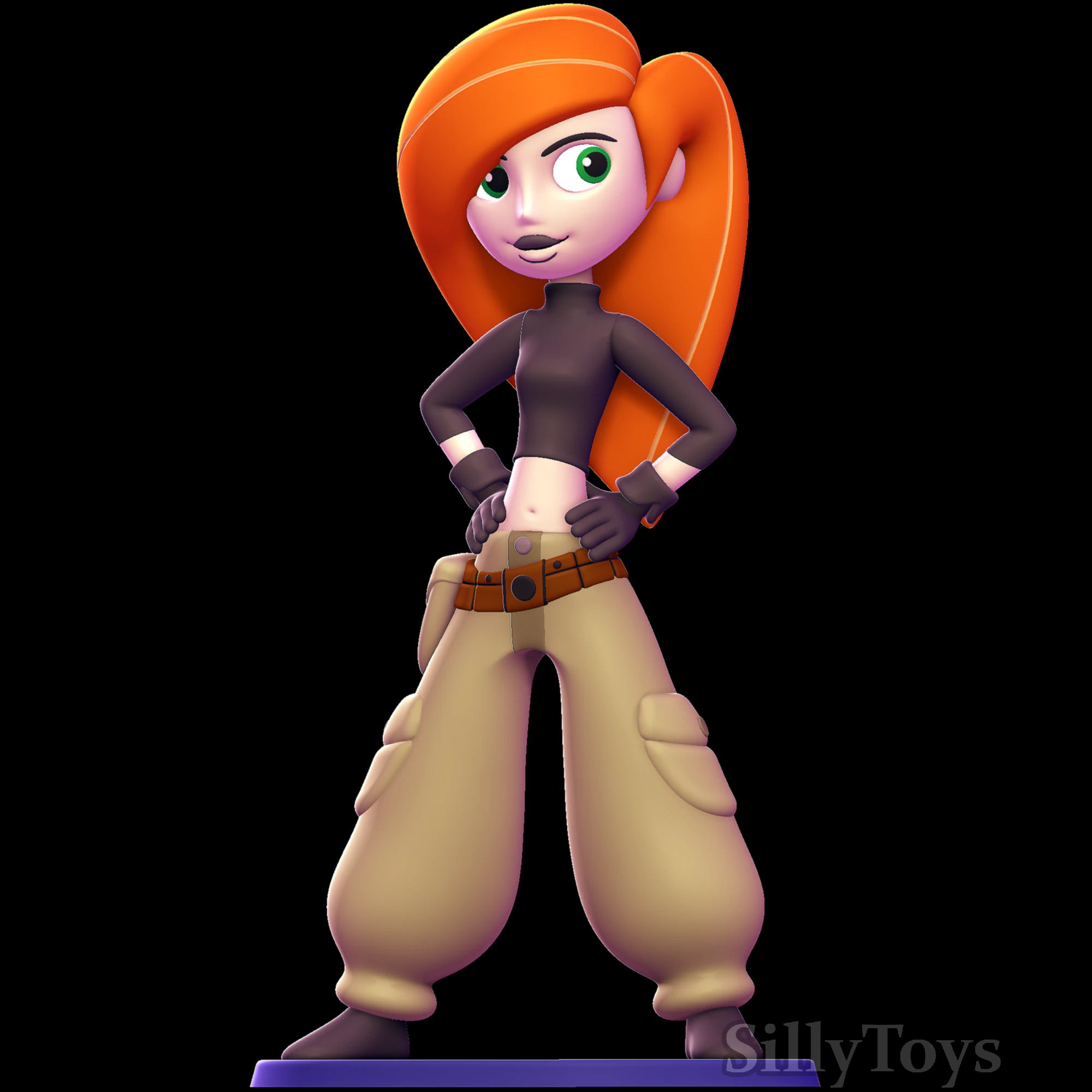 Kim Possibile Modello di stampa 3D .c4d .max .obj .3ds .fbx .stl .blend 