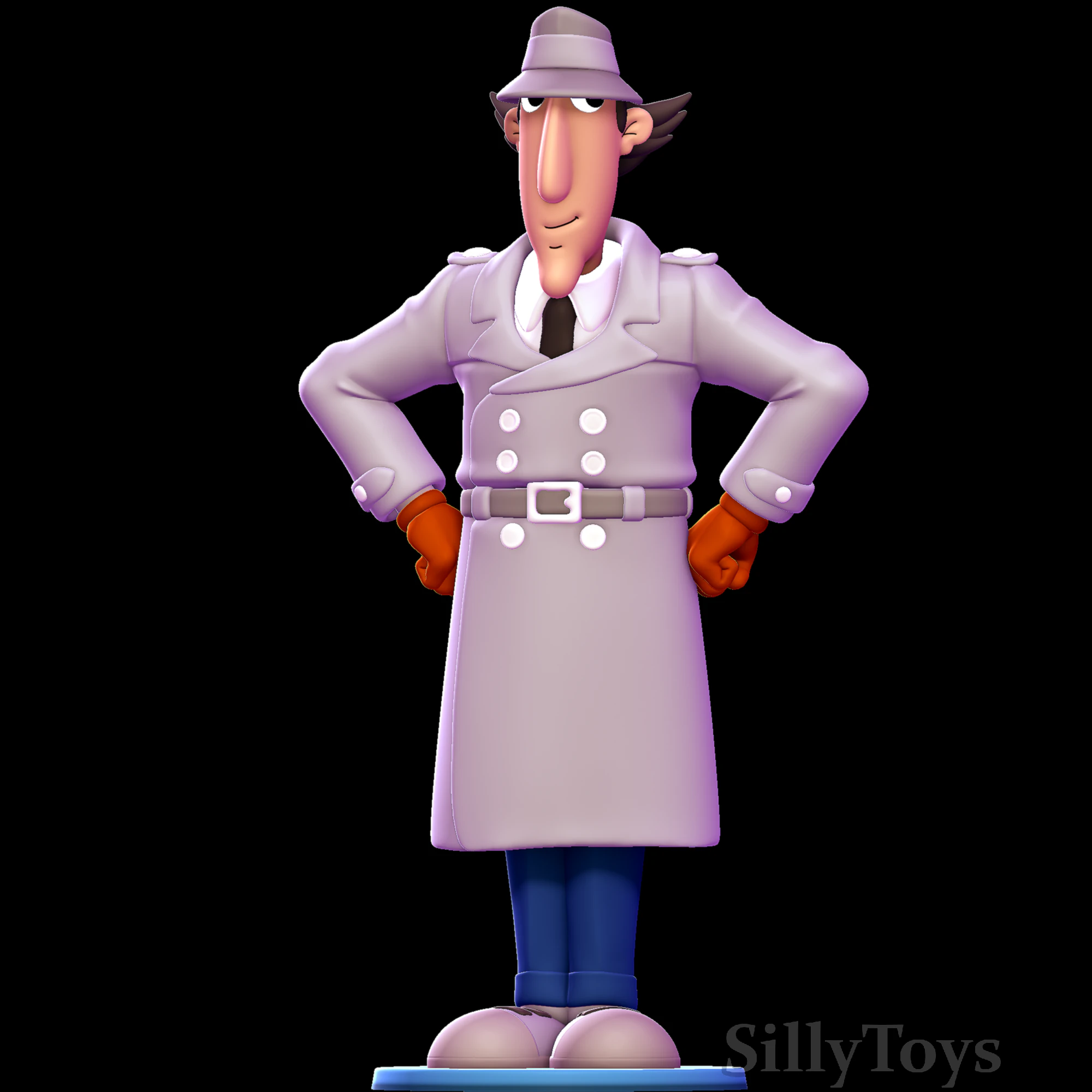 Inspector Gadget 3D Print Model .c4d .max .obj .3ds .fbx .stl .blend 