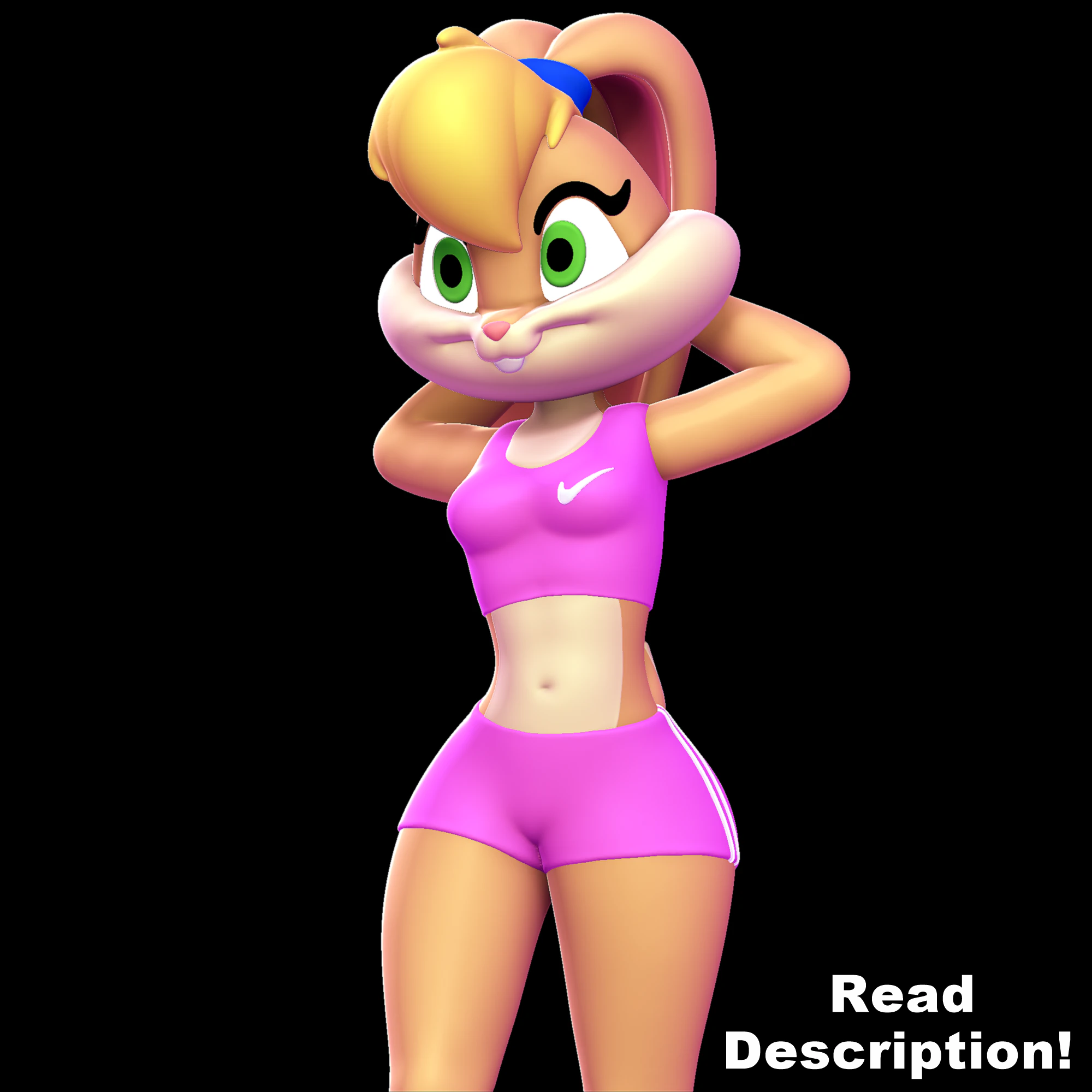 Lola Bunny Sport urbano Modello di stampa 3D .c4d .max .obj .3ds .fbx .stl .blend