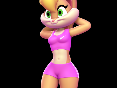 Lola Bunny Sport Urbain Modèles 3D en vedette