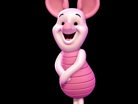 Maialino - Modello di stampa 3D di Winnie the Pooh Modello di stampa 3D