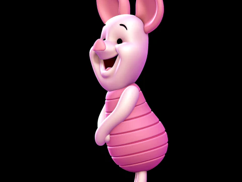 Piglet - Winnie the Pooh 3D print model 3D Print Model