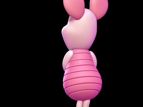 小猪 - 小熊维尼 3D 打印模型 3D 打印模型