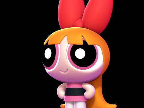 花开 - 飞天小女​​警 3D 打印模型