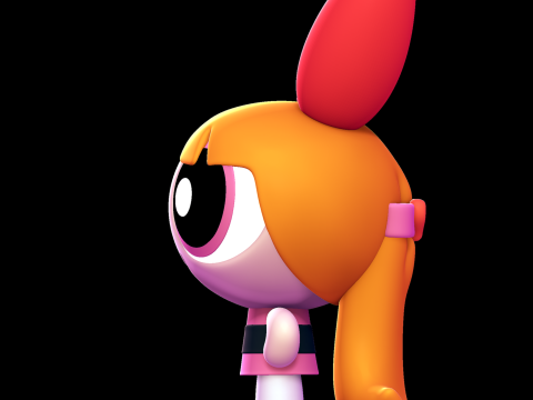 花开 - 飞天小女​​警 3D 打印模型