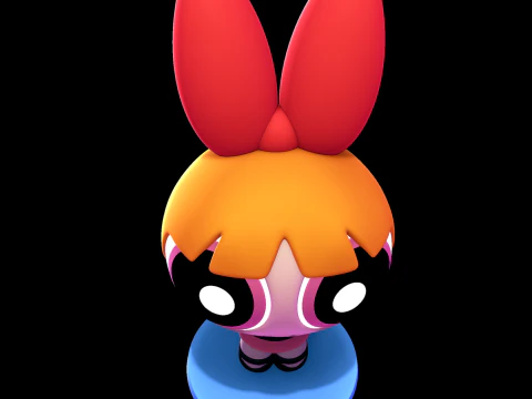 Blossom - Powerpuff Girls 3D Print Model