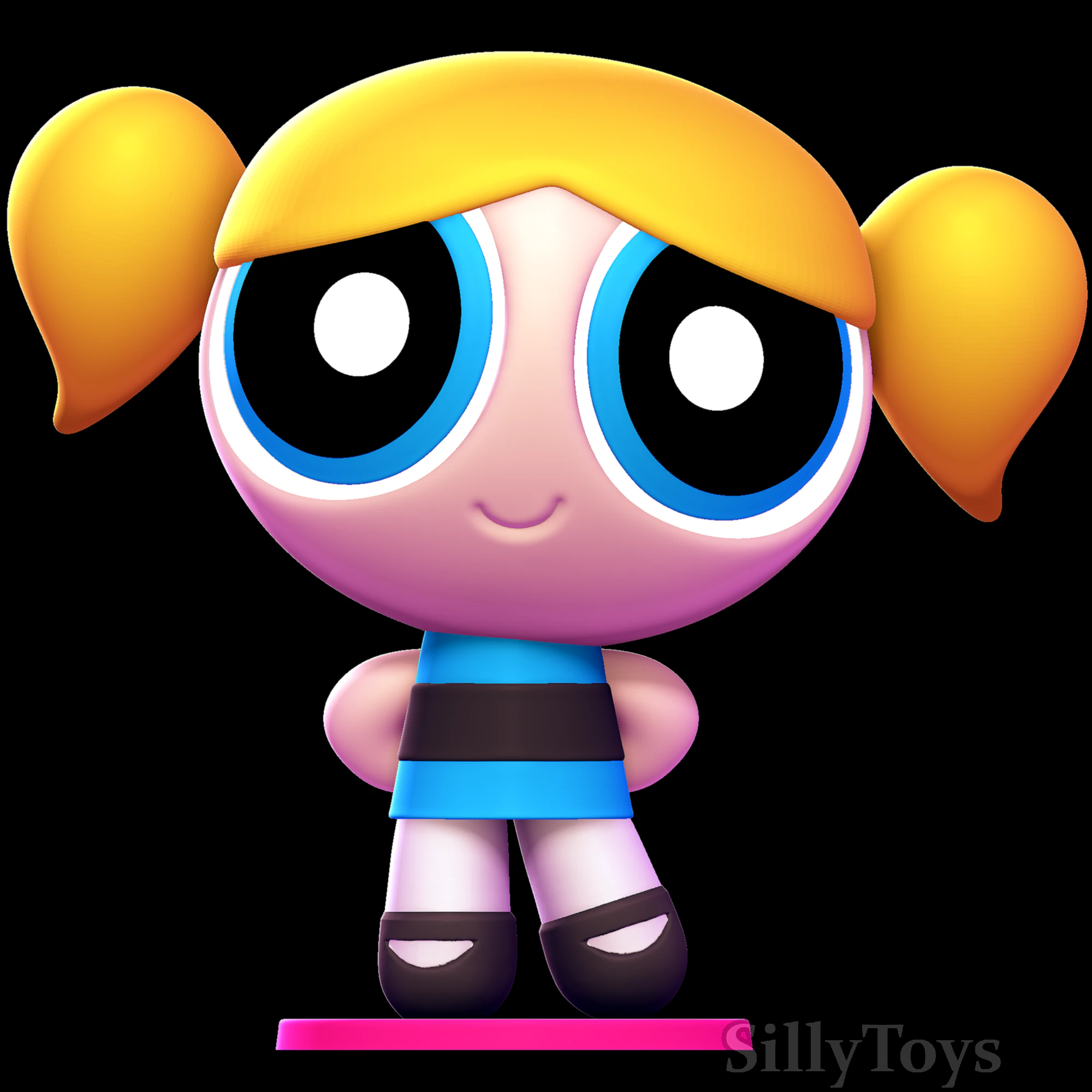 Bubbles - The Powerpuff Girls 3D Print Model .c4d .max .obj .3ds .fbx .stl .blend 