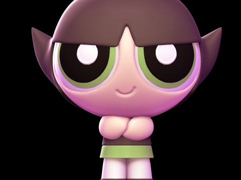 Buttercup - The Powerpuff girls 3D Print Model