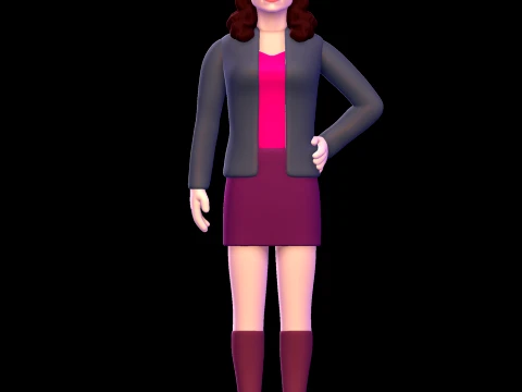 Jen Scotts &ndash; Power Rangers Tijdkracht 3D Model