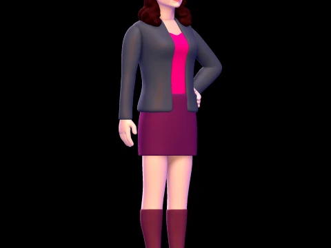 Jen Scotts - Power Rangers Time Force 3D Model