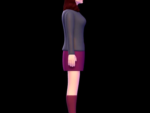 Jen Scotts - Power Rangers Time Force 3D Model