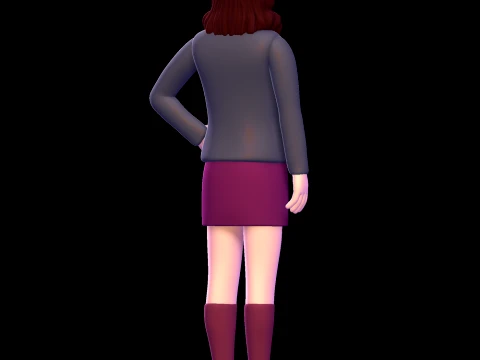 Jen Scotts - Power Rangers Time Force 3D Model