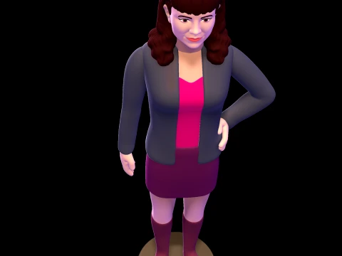 Jen Scotts - Power Rangers Time Force 3D Model