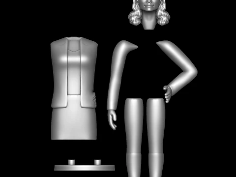 Jen Scotts - Power Rangers Time Force 3D Model