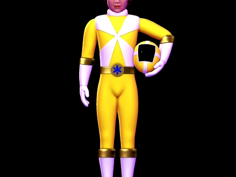 Kelsey Winslow - Power Rangers Lightspeed Rescue 3D Model