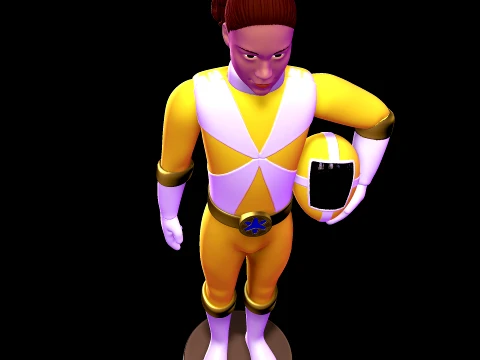 Kelsey Winslow - Power Rangers Lightspeed Rescue 3D Model