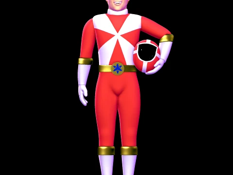 Carter Grayson - Rescate a la velocidad de la luz de los Power Rangers Modelo 3D