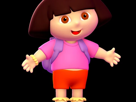 Dora the Explorer 3D Model