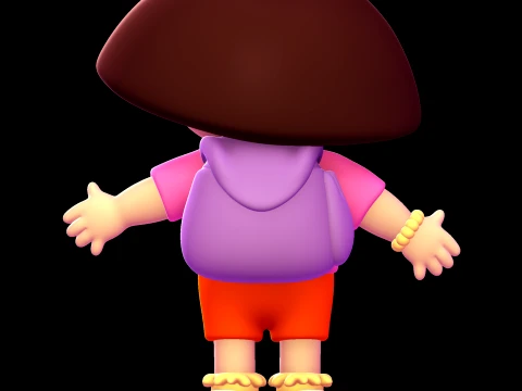 Dora the Explorer 3D Model