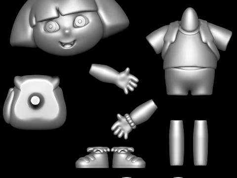 Dora the Explorer 3D Model