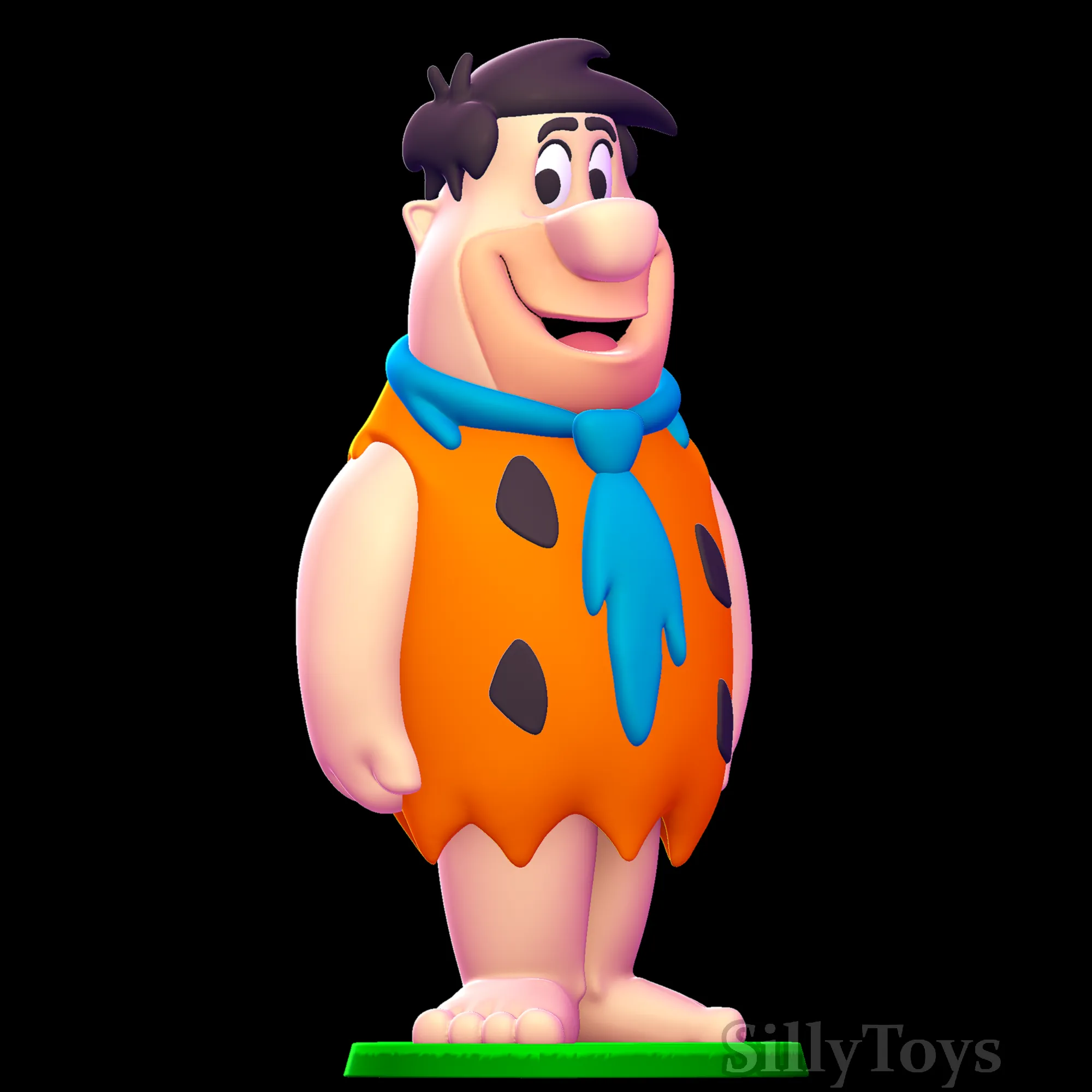 Fred Flintstone Modelo 3D .c4d .max .obj .3ds .fbx .stl .blend 