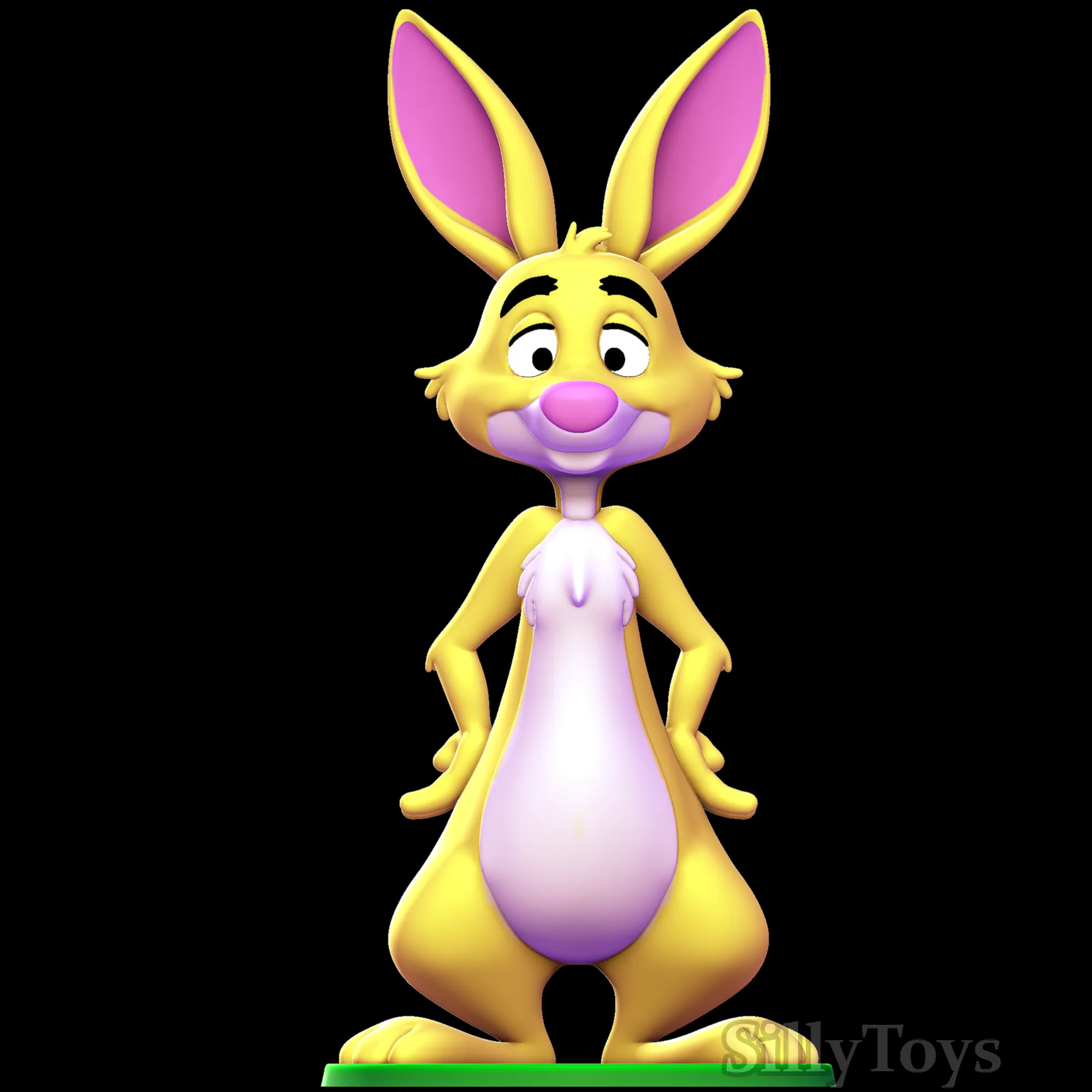 Rabbit - Winnie-the-Pooh 3D Model .c4d .max .obj .3ds .fbx .stl .blend