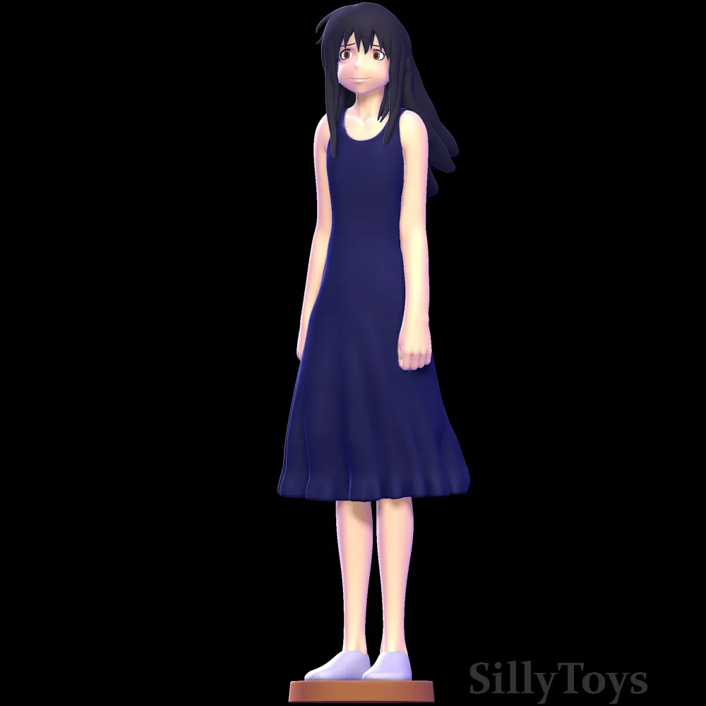 Yuki - Wolf Children 3D Model .c4d .max .obj .3ds .fbx .stl .blend 
