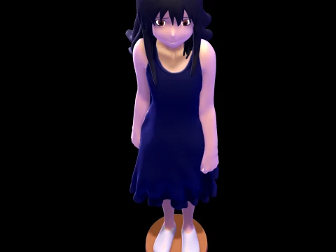 Yuki - Wolf Children 3D Model