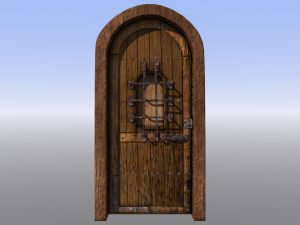 dungeon door castle or protected entryway 3D Модель
