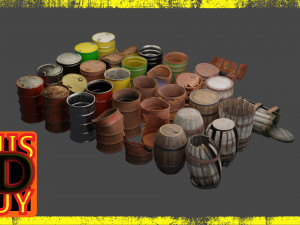 barrel extensive collection 3D मॉडल
