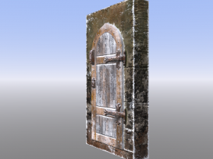 medieval dungeon or castle door Modèle 3D