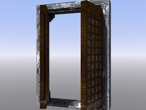 castle doors 3D Model