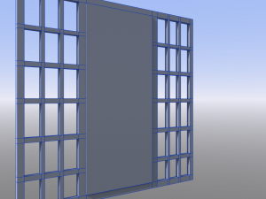 rusty gate with bars Modelo 3D