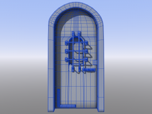 medieval dungeon door five pack Modèle 3D