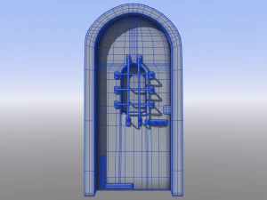 medieval dungeon door five pack 3D Model