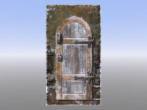 medieval dungeon door five pack 3D Model