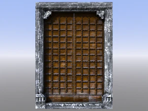 medieval dungeon door five pack 3D Model