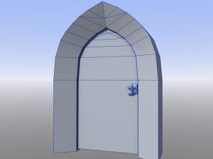 medieval dungeon door five pack Modèle 3D