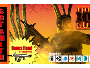sgt smith modern american soldier aaa asset low-poly 3Dモデル