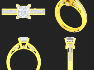 collection of 20 ladies diamond rings - 1 3Dプリントモデル