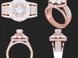 collection of 20 ladies diamond rings - 1 3Dプリントモデル