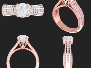 collection of 20 ladies diamond rings - 1 3Dプリントモデル