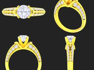 collection of 20 ladies diamond rings - 1 3Dプリントモデル