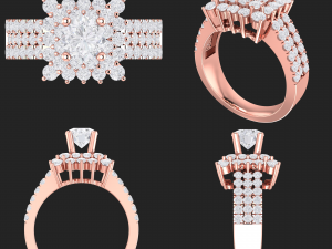 collection of 20 ladies diamond rings - 1 3Dプリントモデル