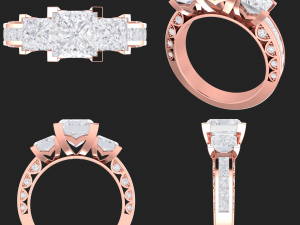 collection of 20 ladies diamond rings - 1 3Dプリントモデル
