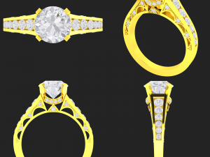 collection of 20 ladies diamond rings - 1 3Dプリントモデル